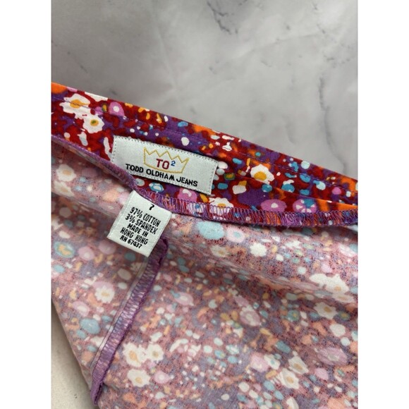 Vintage Todd Oldham Y2k Halter Dress 7 M Ditsy Floral Midi 2000s Fairy TO2 - Picture 3 of 16